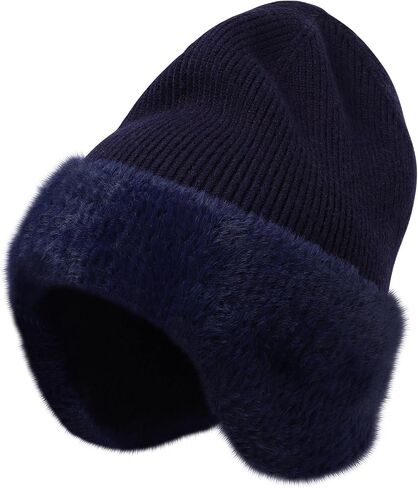 M/L/XL/XXL Winter Beanies Hat with Ear Flaps for Men Women, Warm Thermal Knitted Earflaps Cap Thick Stocking Caps in Saudi Arabia