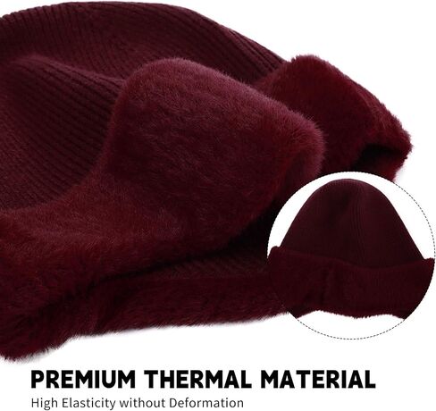 M/L/XL/XXL Winter Beanies Hat with Ear Flaps for Men Women, Warm Thermal Knitted Earflaps Cap Thick Stocking Caps in Saudi Arabia