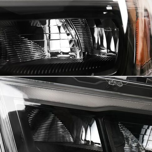 LED Headlight Assembly Compatible with Dodge Ram 1500 2019 2020 2021 2022 Replacement Headlamp with Black Housing Left Driver Side 68533275AA CH2502320 in Saudi Arabia