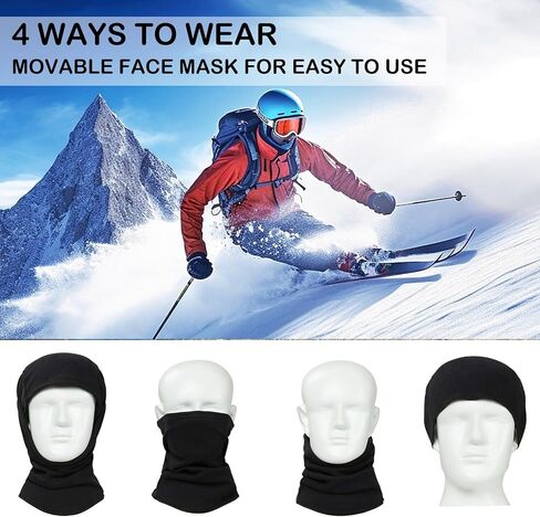 Ski Mask Balaclava for Men Women Winter Face Mask UV Protector Ski Shiesty for Motorcycle Snowboard Cycling Cold Weather Gear in Kuwait