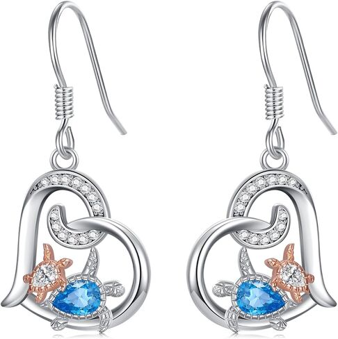Mermaid/Axolotl/Shark/Octopus Earrings Ocean Stud Earrings for Women 925 Sterling Silver Ocean Animal Beach Theme Jewelry Birthday Gifts for Girlfriend Ocean Animal Lovers in Saudi Arabia