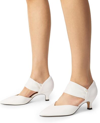 DREAM PAIRS Women's Kitten Heels Low Pumps Shoes Pointed Closed Toe Slip on Dress Work Bridal Party Wedding in Saudi Arabia
