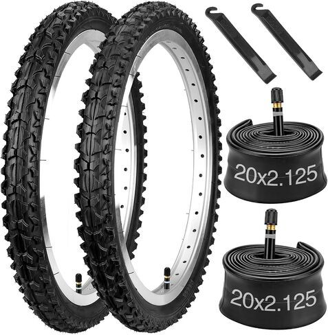 20" Bike Tires 20x1.95 and 20" Bike Tubes Schrader Valve with 2 Tire Levers for 20x1.90 20 x 1.95 20x2.0 Bike Tires and Tubes in Saudi Arabia