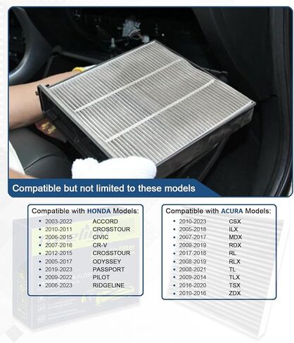 فلتر هواء كابينة CF10743، بديل لـ Armada 2017-2021 GT-R 2009-2024 G37 2008-2013 Q50 2014-2023 Town & Country 2008-2016 Grand Caravan، مع كربون نشط من قشرة جوز الهند in Saudi Arabia