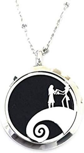 FIKA The Nightmare Before Christmas Jack Skellington Car Jewelry Air Freshener Diffuser Vent Clip Aromatherapy Essential Oil Great for Travel. Refill Pad Included in Saudi Arabia