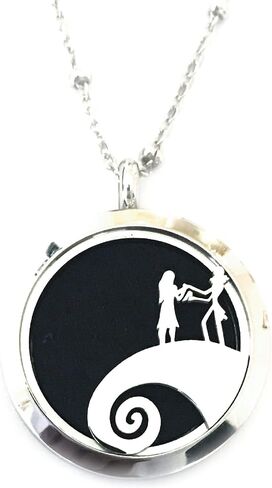FIKA The Nightmare Before Christmas Jack Skellington Car Jewelry Air Freshener Diffuser Vent Clip Aromatherapy Essential Oil Great for Travel. Refill Pad Included in Saudi Arabia