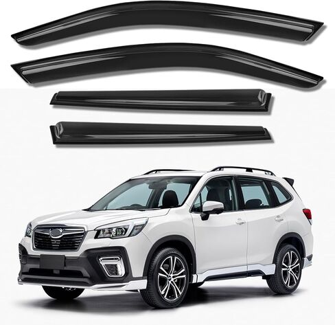 KYX Rain Guards for Car Windows, Outside Mount Window Visors Rain Guards Fit for 2012 2013 2014 2015 2016 2017 2018 Ford Focus, Extra Durable Window Deflectors, Vent Visors, 4 Pieces 94373 in Kuwait