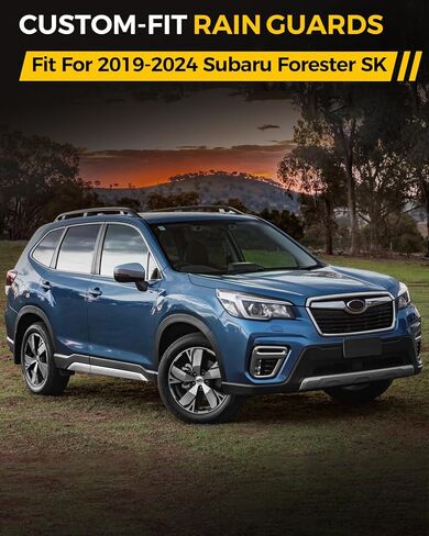 KYX Rain Guards for Car Windows, Outside Mount Window Visors Rain Guards Fit for 2012 2013 2014 2015 2016 2017 2018 Ford Focus, Extra Durable Window Deflectors, Vent Visors, 4 Pieces 94373 in Kuwait