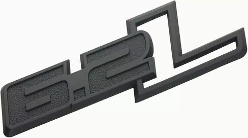 2 Pack 6.2L Liter Side Badge 3D Emblems Engine Sticker Decals Nameplate (Matte Black) in Saudi Arabia