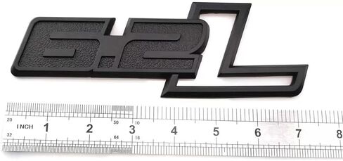 2 Pack 6.2L Liter Side Badge 3D Emblems Engine Sticker Decals Nameplate (Matte Black) in Saudi Arabia
