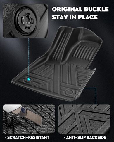 Floor Mats + Cargo Liner for BMW X5 2019-2024, Without Side Netting Kit, All Weather Protection, 3pcs FloorLiner Combo Set in Saudi Arabia