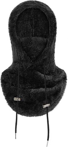Balaclava Winter Face Mask Cold Weather Ski Mask for Women Wind-Resistant Face Cover Fuzzy Hat Neck Scarf in Saudi Arabia