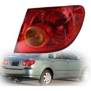munirater Right Tail Light Outer Piece Rear Signal Lamp Passenger Side Replacement for 2003-2008 Toyota Corolla 8156002290