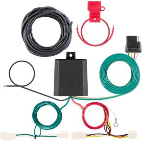 CURT 56544 Vehicle-Side Custom 4-Pin Trailer Wiring Harness, Fits Select Toyota Camry