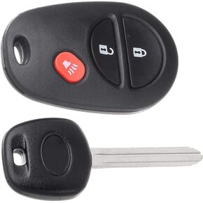 OCPTY Replacement 1Pcs Transponder Keys for Toyota Camry for Corolla for RAV4 for Tacoma Tundra Matrix Sequoia Sienna Tacoma Tundra Avalon FJ Cruiser Highlander 2003-2012 TOY44D-PT 89785-60160C