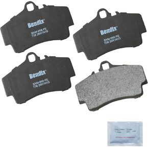 Bendix Priority1 CFM738 Semi-Metallic Rear Brake Pads for Porsche 911 2004-1999, 911 2008-2006, Boxster 2008-1997, Boxster 2012, Cayman 2008-2006, Cayman 2012