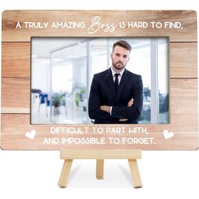 Boss's Day Gifts, Boss Appreciation Gifts, A Good Luck Finding Better Coworkers Than Us Picture Frame, Wood 4x6 Picture Frame for Desk Display-H10