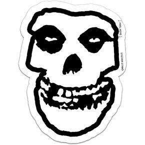 Misfits Skull Danzig car Bumper Sticker Decal 4" x 5"