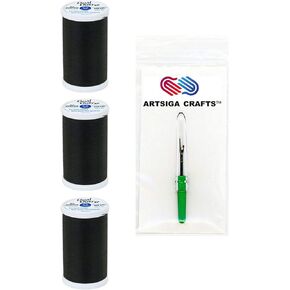 Coats & Clark Sewing Thread Dual Duty XP General Purpose Poly Thread 500 Yards (3-Pack) Natural S930-8010-3P with Seam Ripper