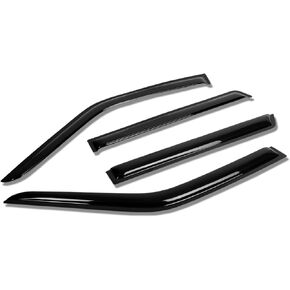 Auto Dynasty 4 PCS Tape on Window Vent Visor Deflector Rain Guard Compatible with Nissan Pathfinder Infiniti QX4 1996-2004, Acrylic