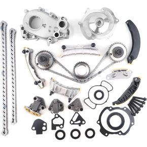 vks 9-0753S 2.8L 3.0L 3.6L Timing Chain Kit With Oil Pump + Water Pump, Chain Guide Sprocket Tensione for Buick/for Pontiac/for chevy/for cadillac/for GMC/for Saturn/for Saab/for suzuki