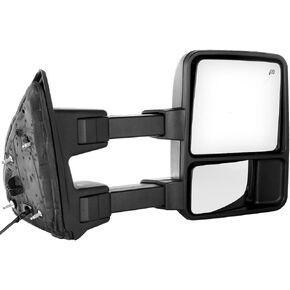 OCPTY Tow Mirror Fit For 1999-2002 For Ford For F250 For F350 For F450 For F550 Towing Mirror Passenger Right Side Power Adjusted Heated Black Housing