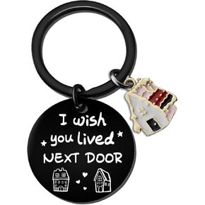 Funny Gifts For Women Unique Long Distance Friendship Keychain Gifts For Female Friends Soul Besties Cute Little House Charm Keyring Present Best Friend Birthday Christmas Gifts For Women