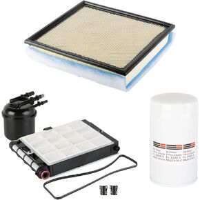 FA2031 Engine Air Filter, FD4625AA Fuel Filter, FL2124S(FL2051S) Oil Filter Filter Change Kit Compatible with 2020-2022 Ford F250 F350 F450 F550 6.7L