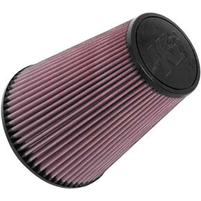 K&N Universal Clamp-On Air Intake Filter: High Performance, Premium, Washable, Replacement Filter: Flange Diameter: 6 In, Filter Height: 9 In, Flange Length: 0.625 In, Shape: Round Tapered, RU-5046