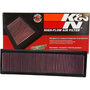 K&N High-Flow Original Lifetime Engine Air Filter: Increase Power & Acceleration, Washable, Premium, Replacement Air Filter: Compatible with 2005-2015 VOLKSWAGEN (Golf, Beetle, Jetta, Passat),33-2331