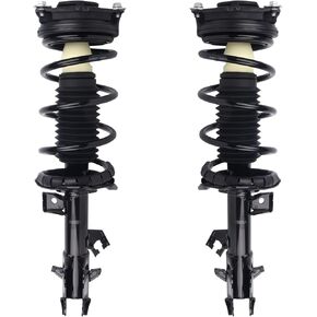 Autoround 172352 172351 Front Complete Shock Absorber Compatible with Nissan Versa 2007 2008 2009 2010 2011 2012, Left & Right Struts with Coil Spring Assembly