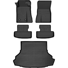 for Ford Mustang Floor Mats 2025 2015-2024 Convertible/Coupe/GT/EcoBoost Models (NOT for Mach-E Models),Car Mats for Ford Mustang All Weather Floor Mats Cargo Liner Accessories 2015-2025