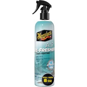 Meguiar's Air Re-Fresher Odor Fighting Spray - New Car Scent - Convenient Car Air Freshener that Instantly Fights Odors and Leaves Behind a Long-Lasting New Car Scent, 8 Oz Trigger Spray