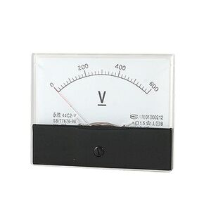 uxcell New 0-600V DC Voltage Panel Meter Voltmeter Gauge 44C2