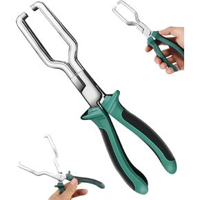 Electrical Disconnect Pliers - Fuel Line Clip Pipe Plier Disconnect Removal Tool - Electrical Disconnect Pliers for Car - Fuel Line Plier,Car Fuel Feed Pipe Plier (Green, 1PC)