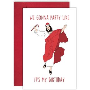 Leinessy Naughty Xmas Card for Boyfriend Girlfriend, Funny Touch Your Butt Christmas Card, Super Cute Holiday Card