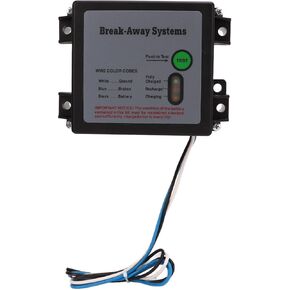 HURRISE Break Away System, 12V Trailer Breakaway Kit with LED Test Light Electric Break Away System, Universal Trailer Brake Controller for Vehicles(Battery Not Included)