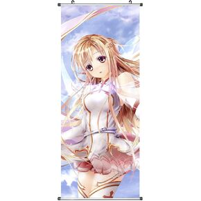 Large Poster Sword Art Online | Fabric Kakemono | Poster 100x40 | Theme: Yuuki Asuna