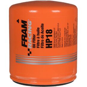 FRAM Racing HP18 High Performance Spin-On Oil Filter for Select Alfa Romeo, Buick, Cadillac, Chevrolet, Chrysler, GMC, Jeep, Pontiac, Ram and Other Vehicle Models