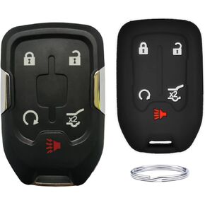 Replacement Keyless Entry Remote Control Key Fob Shell Cover fit for Chevrolet Chevy Silverado Suburban Tahoe GMC Acadia Sierra Terrain Yukon .Part Number：HYQ1AA(5 Buttons) (Key Shell)
