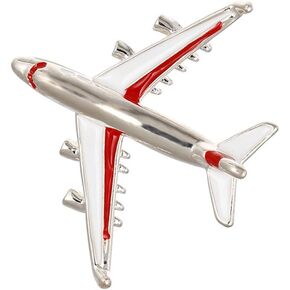 Rhinestone Crystal Airplane Brooch Pin for Women Men Enamel Plane Lapel Pins Cute Dress Accessories