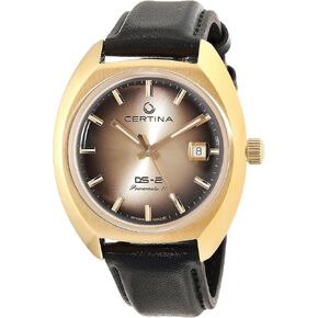 Certina, Mens, DS-2, Stainless Steel, Swiss Automatic, Watch, Yellow, Plastic, 20, (C0244073736100)