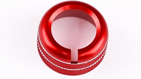 KUNGKIC for Subaru Crosstrek 2023 2024 2025 Rearview Mirrors Switch Knob Ring Cover Trim Aluminium Alloy Interior Accessories (Red) in Kuwait