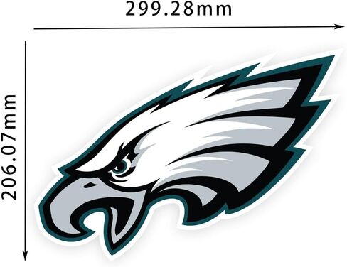 Decals Emblem for Eagles PVC Decal Sticker for Car Truck Motorcycle Window Bumper Wall Decor Size- [11.8 inch/30 cm] in Saudi Arabia