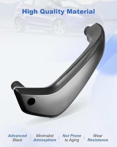 Interior Door Pull Handle Driver Left Side Replacement for Ford Fiesta S 2011 2012 2013 2014 2015 2016 2017 2018 2019 Manual Window, Replace D2BB-A23943-CA35B8 G2BZ-5823943-JA in Kuwait