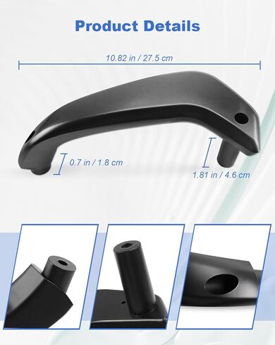 Interior Door Pull Handle Driver Left Side Replacement for Ford Fiesta S 2011 2012 2013 2014 2015 2016 2017 2018 2019 Manual Window, Replace D2BB-A23943-CA35B8 G2BZ-5823943-JA in Kuwait