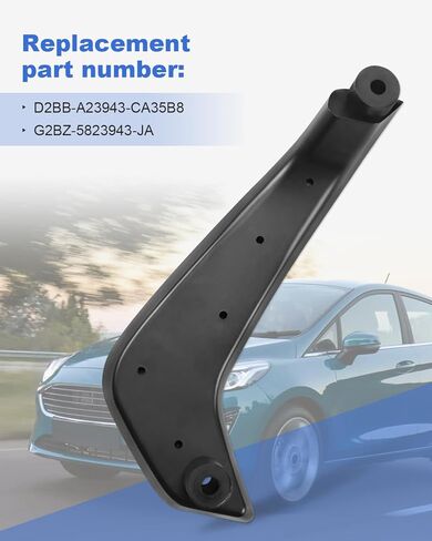 Interior Door Pull Handle Driver Left Side Replacement for Ford Fiesta S 2011 2012 2013 2014 2015 2016 2017 2018 2019 Manual Window, Replace D2BB-A23943-CA35B8 G2BZ-5823943-JA in Kuwait