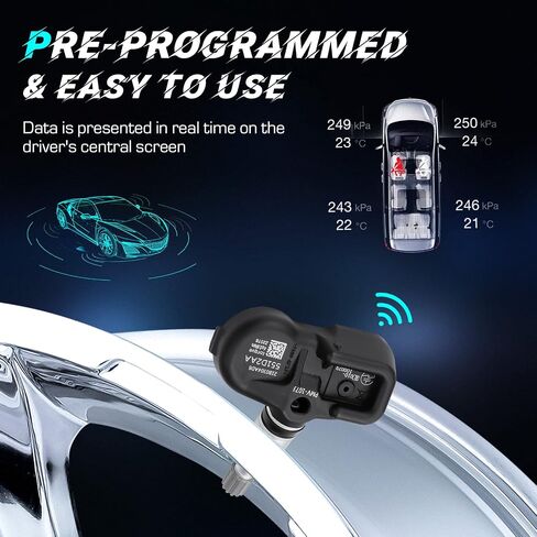مستشعر Youx Moto TPMS 42607-33021، 315 ميجاهرتز متوافق مع Toyota 4Runner Corolla Camry Avalon، Scion IQ XB XD، Lexus CT ES GS GX Series، مستشعر نظام مراقبة ضغط الإطارات Pontiac Vibe 42607-33011 in Saudi Arabia