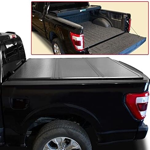4.6FT Truck Bed Tonneau Cover Replacement for 2022 2023 2024 Ford Maverick Tri-fold Truck Tonneau Cover Hard Folding Style in Kuwait