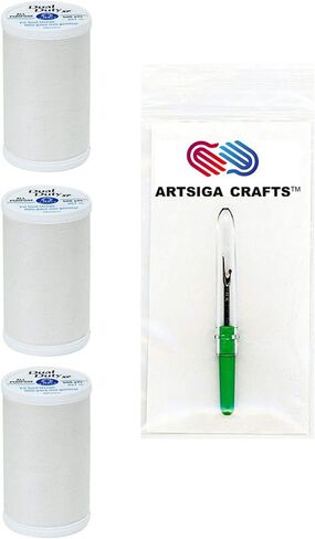 Coats & Clark Sewing Thread Dual Duty XP General Purpose Poly Thread 500 Yards (3-Pack) Natural S930-8010-3P with Seam Ripper in Saudi Arabia